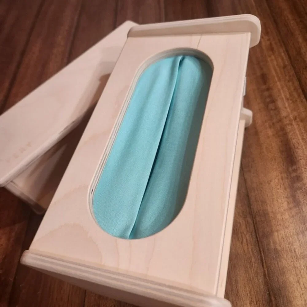 Lovevery Wooden Mystery Box and‎ Slide & Seek Ball Run Montessori Sensory Toys